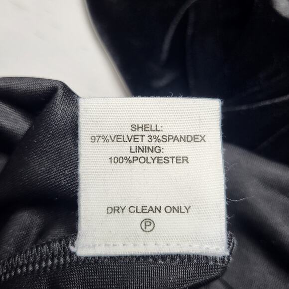 Rumored Runaway Midi Dress Black Velvet Large Underewire Bra Top Open Back Large - Picture 8 of 9